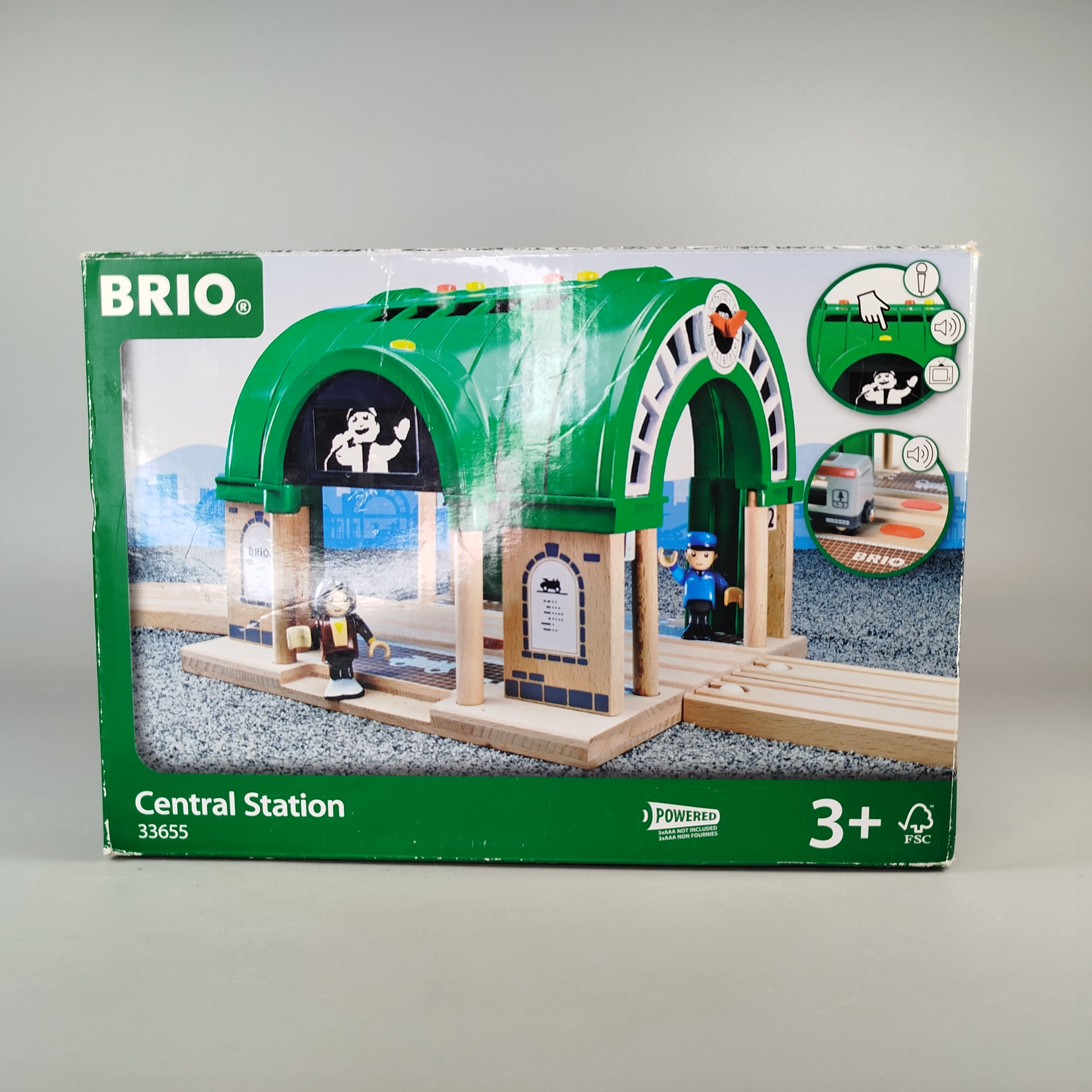 BRIO Central Station 33655 Holzbahnhof Set, OVP, gut